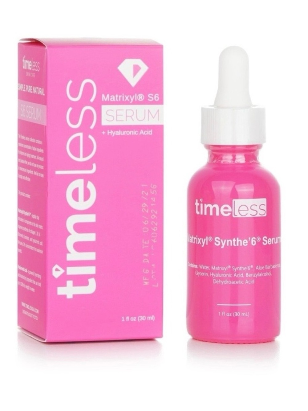 Timeless Skin Care Matrixyl Synthe'6 Serum 1 oz Anti-Aging Peptide Collagen New